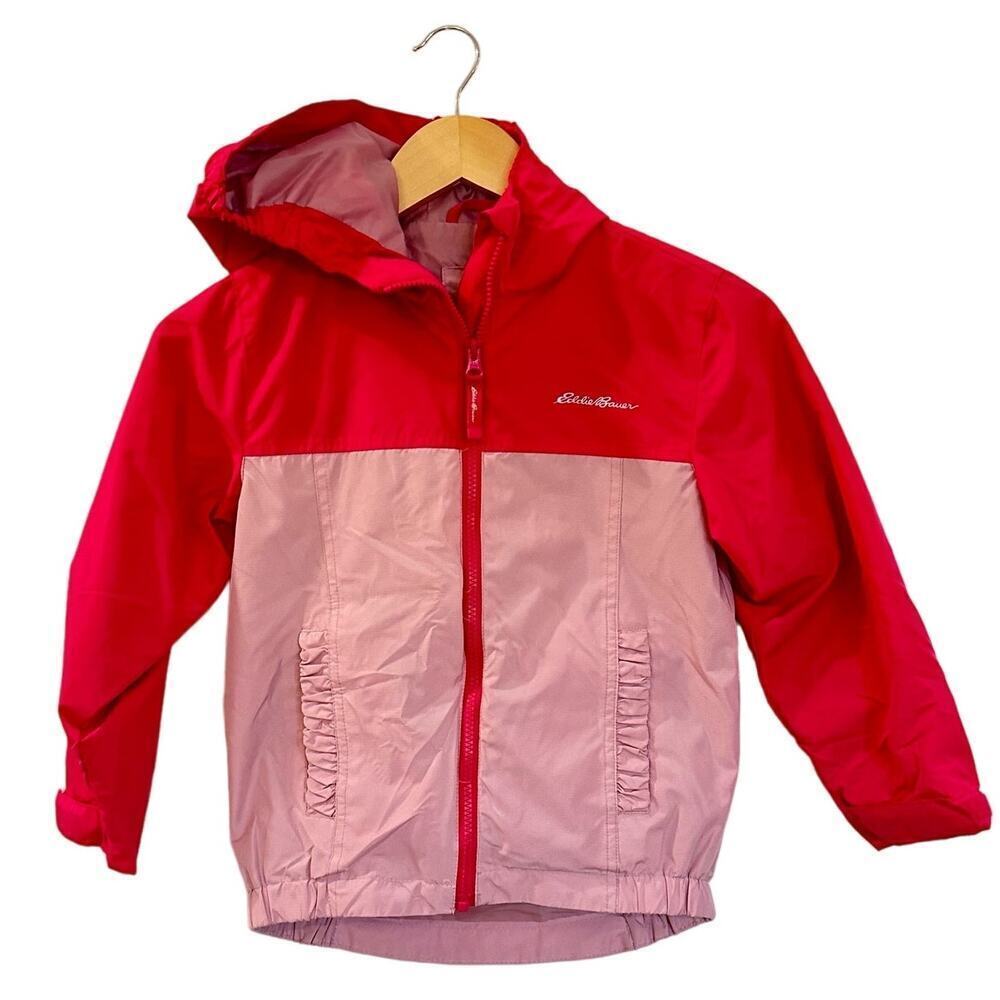 Eddie Bauer Lightweight Pink Hooded Jacket sz XS (5-6)
